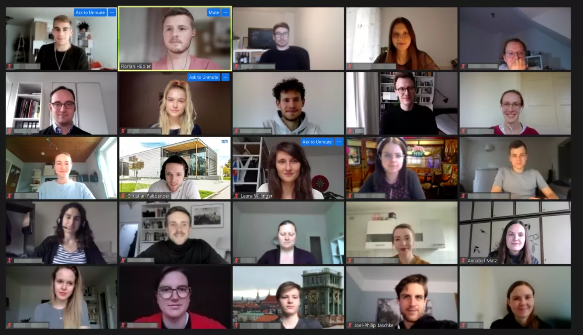 Online Kick-off Event 2021 Screenshot of the Online Kick-off Event 2021