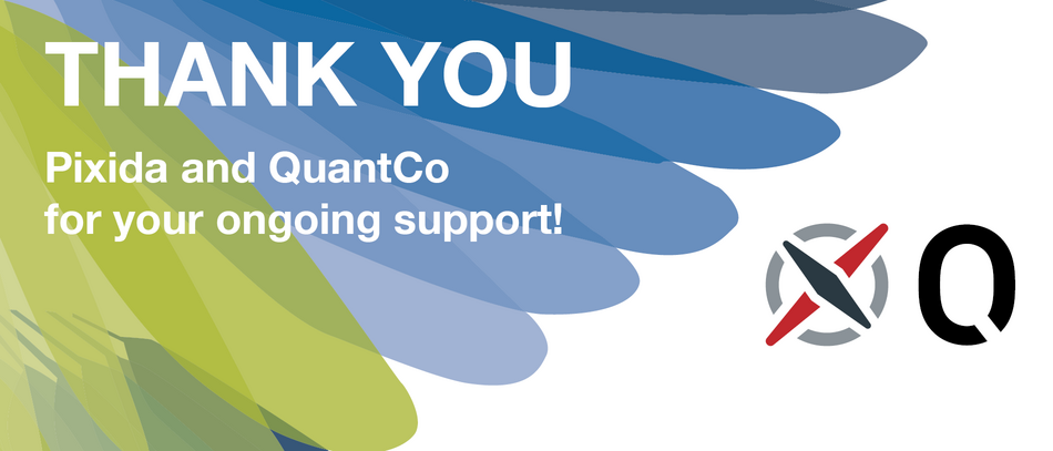 Thank you to our partners Pixida and QuantCo for their ongoing support.